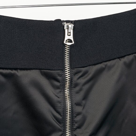 Acne Studios Pag Bomber Black Nylon A-Line Midi Skirt - Picture 5 of 8